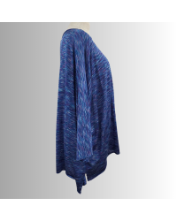 Pull en viscose oversize Liviana Conti à encolure large et à manches courtes