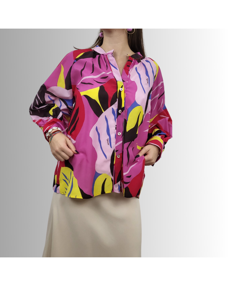 Blouse à col Mandarin Marella