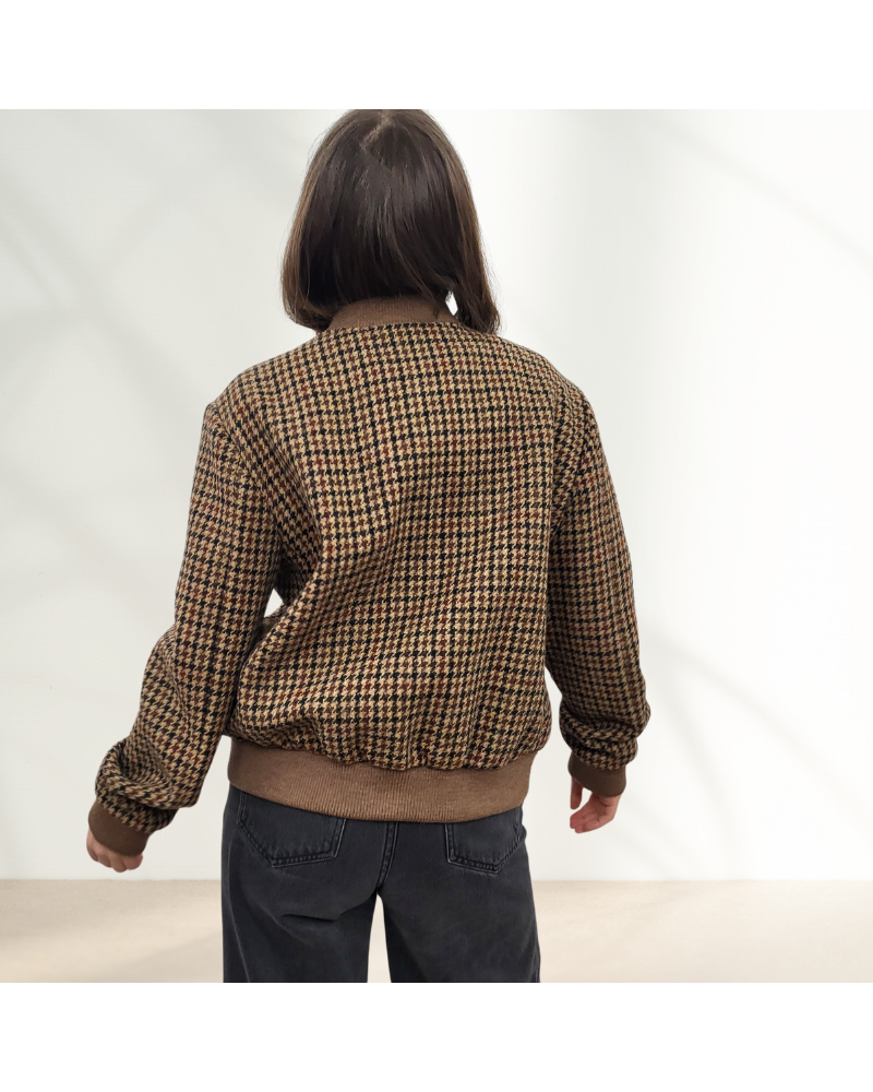 Blouson à motifs pied de poule MaxMara Weekend